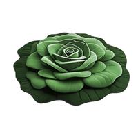 Tappeto da bagno in terra di diatoma, zerbino floreale per ingresso esterno, assorbente e antiscivolo, motivo floreale 3D realistico, tappeto ad asciugatura rapida per zone umide ad alto passaggio