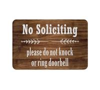 Tappeto Da Bagno Morbido Zerbino Esterno No Soliciting Please Do Not Knock Or Ring Doorbell Indistruttibile Tappetini Da Bagno Per Interno Casa Cortile 40X60Cm