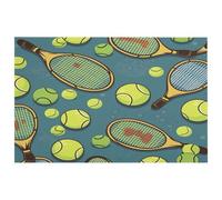 Tappeto da bagno, tappetino da bagno con stampa di palline da tennis, super morbido e confortevole, tappetino da doccia in microfibra, super assorbente