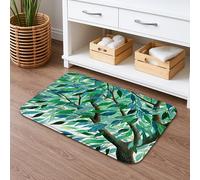 Tappeto da bagno verde foglia natura, elegante motivo a foglie, tappeto da bagno assorbente Spring Refresh antiscivolo, morbido tappetino lavabile per la decorazione della casa, 50 x 81 cm