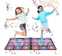 Tappeto da Ballo Wireless Doppio per Bambini e Adulti - Tappeto da Ballo Antiscivolo Extra Large 166x93 cm con Oltre 200 Giochi e Oltre 100 Canzoni per Feste in Famiglia e Fitness