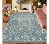 Tappeto Da Camera Blu 2 The Carpet 130X190CM Design con stampa vegetale Accessori interni durevoli antiscivolo