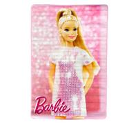 CARTOON Tappeto da camera per bambini Barbie tappeto in microfibra antiscivolo 80 x 120 cm