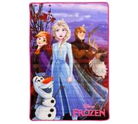 CARTOON Tappeto da camera per bambini Frozen Disney tappeto in microfibra antiscivolo 80 x 120 cm