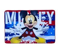Tappeto da camera Topolino Disney per bambini tappeto gioco antiscivolo tessuto in microfibra 80 x 120 cm