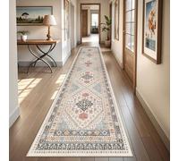 Tappeto da corridoio extra lungo lavabile, 2x12, blu/rosso/multicolore | Progettato come pratico tappeto da corridoio, questo tappeto extra lungo 2x12 è completamente lavabile e presenta una