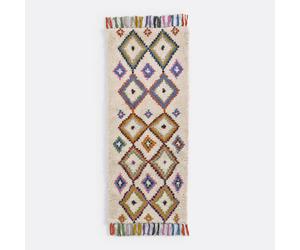 Tappeto da corridoio stile berbero Ourika Multicolore 80 x 250 cm Etnico