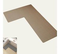 Tappeto da cucina antiscivolo, a forma di L, tappetino da cucina in gomma assorbente, impermeabile e lavabile, design ad angolo