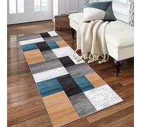 Tappeto da cucina antiscivolo, lavabile, 60 x 150 cm, lungo tappeto per soggiorno e camera da letto, morbido tappeto per ingresso, resistente, decorazione per la casa, facile da pulire