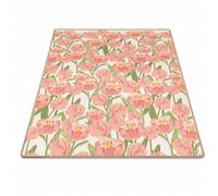 Tappeto da Cucina Assorbente Floreale, Fiore-Dolce, 60 * 90cm | Struttura assorbente, Tappeto Sotto Lavello, Durante l'inverno, Per la casa in montagna