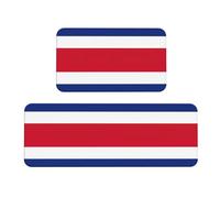 Tappeto da cucina con stampa bandiera della Costa Rica tappetini da cucina per pavimento 2 pezzi per pavimento casa ufficio lavello lavanderia