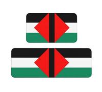 Tappeto da cucina con stampa bandiera della Palestina, tappetino da cucina per pavimento, 2 pezzi, per casa, ufficio, lavanderia