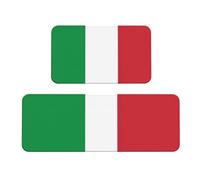 Tappeto da cucina con stampa bandiera italiana, tappetino da cucina per pavimento, 2 pezzi, per casa, ufficio, lavanderia