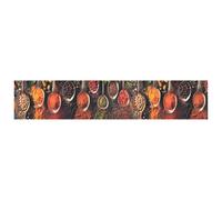 vidaXL Tappeto da cucina Cucchiai e Spezie 60x300 cm Lavabile Velluto
