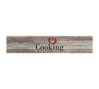 vidaXL Tappeto da Cucina Lavabile Grigio Cucinare 60x300 cm Velluto