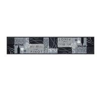 vidaXL Tappeto da cucina in velluto lavabile Grigio Vino 60x300 cm
