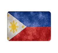 Tappeto Da Cucina Lavabile Zerbino Da Esterno Flag Of The Philippines Facile Da Pulire Tappetino Da Bagno Per Terrazzo Ingresso Cortile 40X60Cm