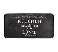 Tappeto da cucina Lavanderia Stuoia Farmhouse Decor Floor Runner Tappeto Camera Da Letto Zerbino Questa Cucina Condita con Amore 99,1 x 50,8 cm