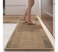 Tappeto da cucina moderno per velluto anti-fatica morbido moderno (A) | Tessuto non tessuto altamente assorbente, base in gomma antiscivolo, lavabile in lavatrice, 45 x 70 cm, ideale per lavelli