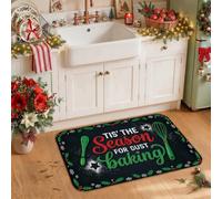 Tappeto da cucina natalizio con omino di pan di zenzero, 50 x 78 cm | Decorazione del pavimento della cucina, Tappeti per il pavimento della cucina, Tema culinario invernale