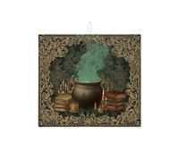 Tappeto da cucina vintage da cucina, tappetino per scolapiatti assorbente verde fumé, tappetino medievale in microfibra per protezione cucina, 40,6 x 45,7 cm