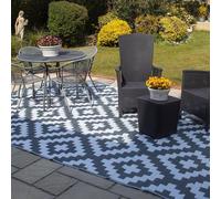 Tappeto da decking per esterni e interni | Grigio geometrico | 6 piedi x 4 pi...