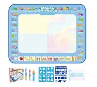 Tappeto da Disegno ad Acqua - Zero Macchie e Disegni Magici | Tavola Riutilizzabile per Imparare a Scrivere | pers Pasqua Natale Compleanno, Regalo per Bimbi Bambine da 2 a 8 Anni