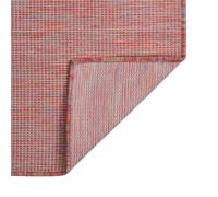 Tappeto da Esterni a Tessitura Piatta 100x200 cm Rosso