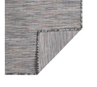 Tappeto da Esterni a Tessitura Piatta 120x170 cm Marrone e blu