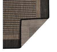 Tappeto da Esterni a Tessitura Piatta 140x200 cm Marrone Scuro