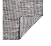 Tappeto da Esterni a Tessitura Piatta 160x230 cm Marrone e blu