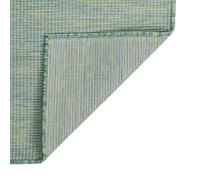 Tappeto da Esterni a Tessitura Piatta 80x250 cm Turchese
