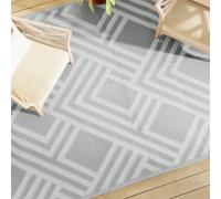 Tappeto da Esterni ARAKIL Grigio 190x290 cm in PP