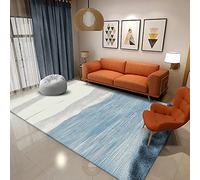 Tappeto da Esterno Blu Cielo Grigio Zerbino Ingresso Esterno Interno Poliestere Tappeto Cucina Moderno Salotto Lavabile Tappeti Moderni Soggiorno Antiscivolo Zerbini da Esterno 40x60cm