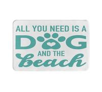 Tappeto Da Esterno Classico Zerbino Ingresso Gifts For Dog Lover All You Need Is A Dog And The Beach Antiscivolo Tappetini Da Bagno Per Bagno Cortile Cucina 40X60Cm