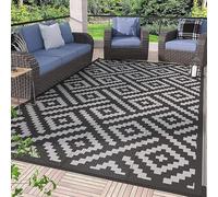 Tappeto Da Esterno Impermeabile In Plastica, Tappeti Per Terrazzo Da Esterno Lavabili, Reversibile Tappetino Da Campeggio Antiscivolo con Fori Di Fissaggio, Antipioggia Portatile Quadrato Tappeto