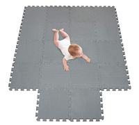 Tappeto da Fitness a Puzzle Set di 18 Pezzi |Superficie di Protezione per Pavimenti |materassino per Palestra,Workout, Ginnastica |Tappetino Facile da Pulire |Efficace Contro i liquidi e Urti