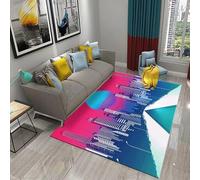 Tappeto Da Gaming Cyberpunk Neon 3D Fluorescente Circuito Stampato Illusione Colorata Tappeto Antiscivolo Per Ragazzi Adolescenti Gamer Camera Soggiorno Sala Giochi Casa (Colore 6,160x230cm)