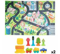 Tappeto da gioco Colorbaby Città Plastica [2 Unità]