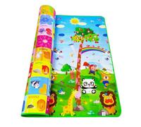 Tappeto da gioco educativo antiscivolo, con doppio lato interattivo, per interni, aula, asilo, asilo, attività sensoriali, di gioco, picnic, attività all'aperto e per gattonare