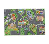 Tappeto da Gioco per Bambini 19, 7x31, 5 Pollici Tappeto Antiscivolo per Gattonare da Strada in Poliestere Vibrante Rettangolare Lavabile per Bambini per Camera da Letto Soggiorno Tappe
