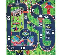 Tappeto da gioco per bambini, ideale per giocare con auto e giocattoli, tappetino educativo per bambini per imparare e divertirsi in modo sicuro.