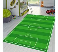 Tappeto da Gioco per Campo Calcio per Bambini per Camera Letto Soggiorno Decorazione Della Stanza dei Bambini Gioco Interattivo Genitore-Figlio Morbido Pieghevole Lavabile in Lavatrice H100*150CM