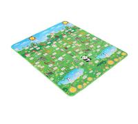 Tappeto da gioco | Tappetino da gioco per la cameretta dei bambini e l'asilo - Interattivo su entrambi i lati per gattonare durante il gioco in casa, lezioni, attività all'aperto