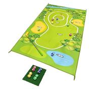 Tappeto da golf per casa - Tappeto 160x100 cm - Incl. 8 palline in 4 colori - Mini golf per casa
