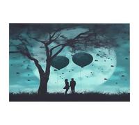 Tappeto da ingresso con silhouette di coppia, antiscivolo, morbido, con retro in gomma, super assorbente, per ingresso, camera da letto, ufficio, cucina, decorazione per la casa