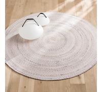 Tappeto da interno ed esterno intrecciato, Chini Beige diametro 160 cm