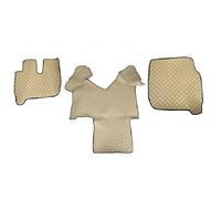 Tappeto da pavimento in ecopelle, compatibile con Stralis 2003/13, colore: Beige