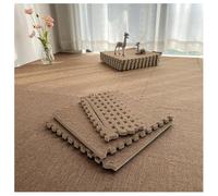 Tappeto Da Pavimento In Patchwork Di Cotone E Lino Tappeto Da Palestra 30x30 Cm Tappetino A Puzzle Per Pesi Da Fitness Adatto A Tutte Le Stagioni(Dark Brown,20pcs)