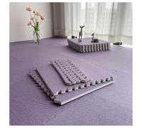 Tappeto Da Pavimento In Patchwork Di Cotone E Lino Tappeto Da Palestra 30x30 Cm Tappetino A Puzzle Per Pesi Da Fitness Adatto A Tutte Le Stagioni(Purple,30pcs)
